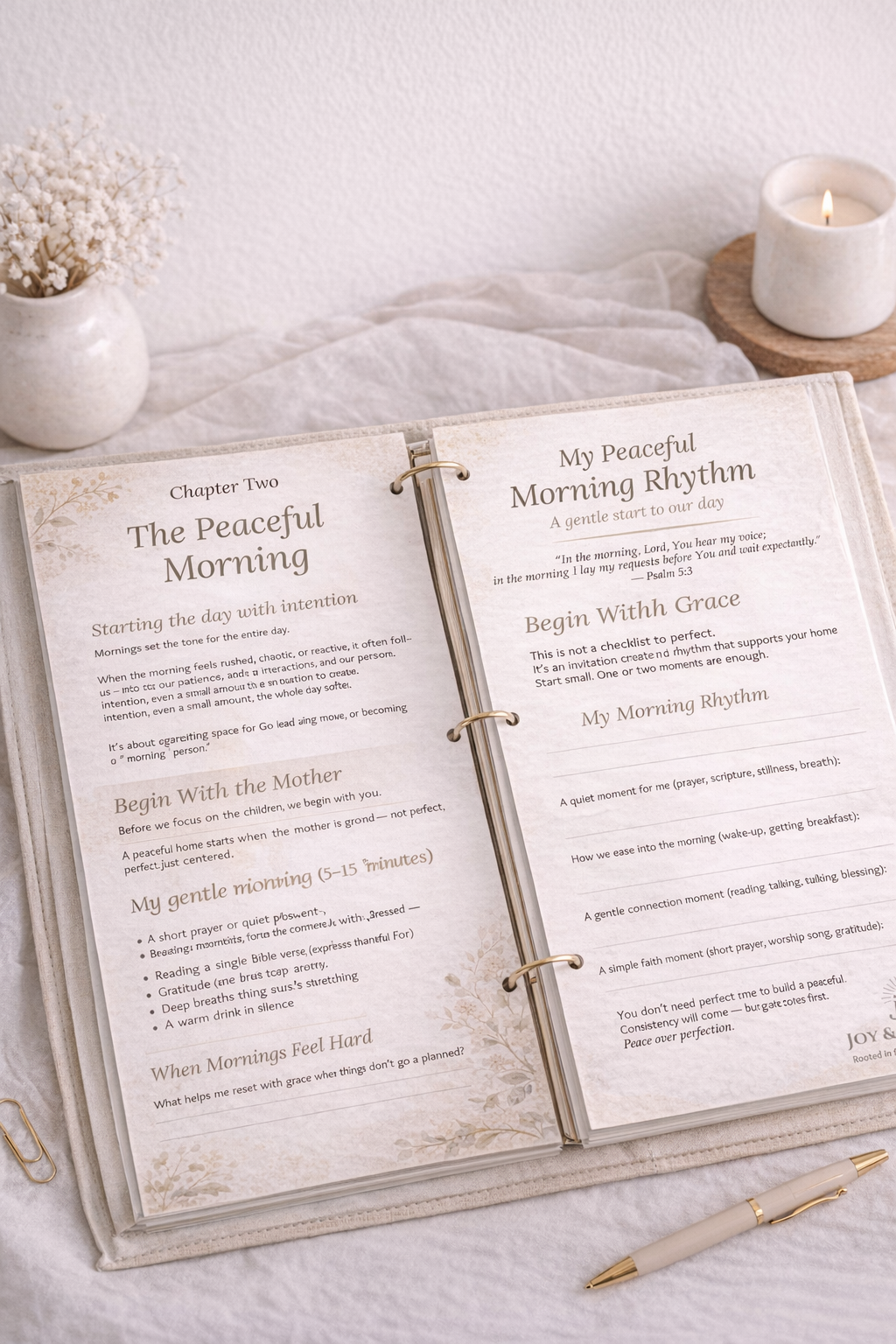 The Peaceful Home Starter Guide (Faith-Based Printable for Moms)