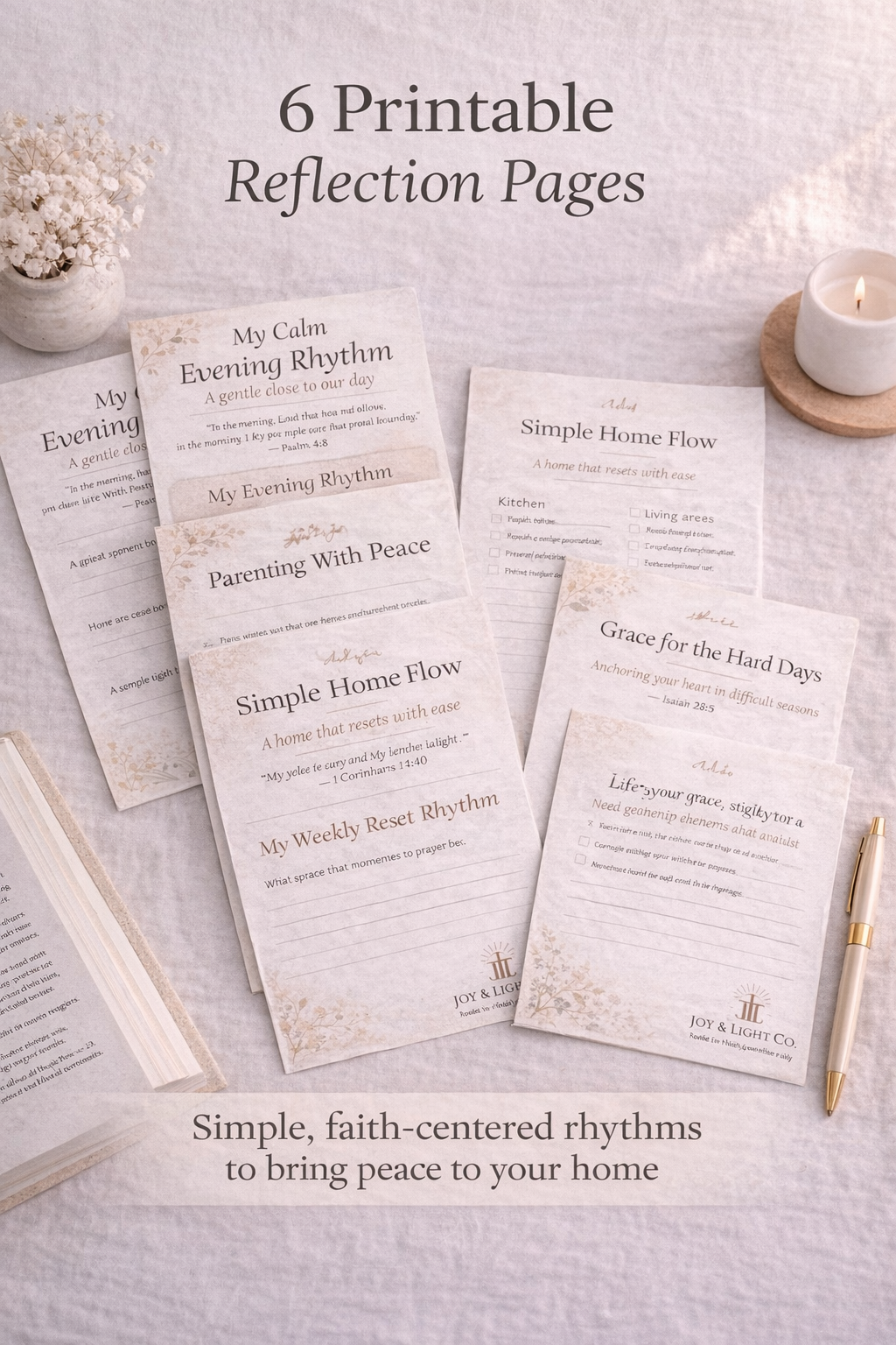 The Peaceful Home Starter Guide (Faith-Based Printable for Moms)